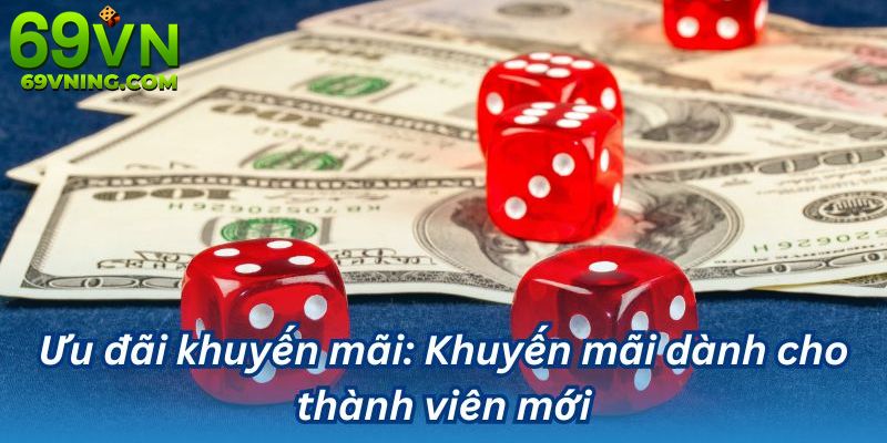 Ưu đãi thành viên mới 69VN cho tân thủ